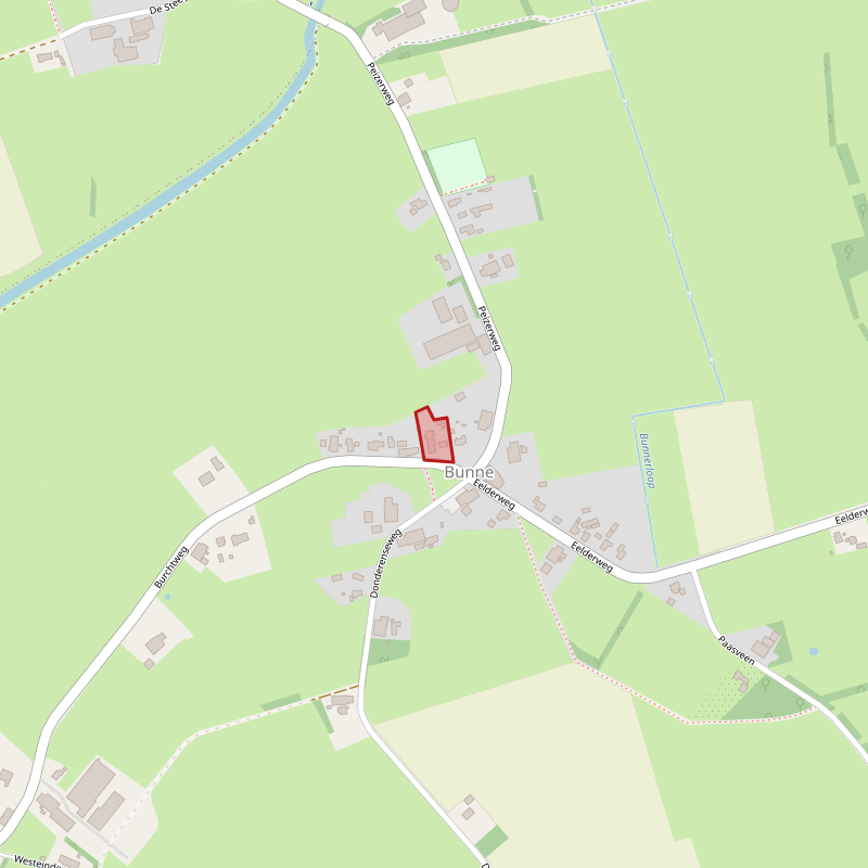Schuur met Percelen Grasland gelegen te Bunne
