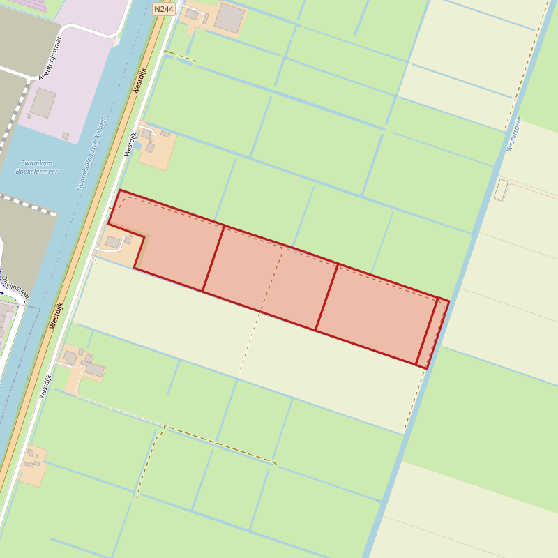 Noordkavel - Westdijk, Zuidschermer